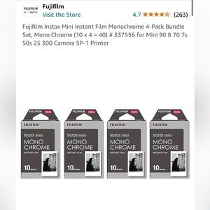 Black & White Fuji Film (4 pack)